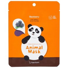 Berrisom Тканевая маска с экстрактом ежевики Animal Mask Series - Panda, 25 мл