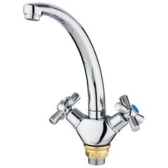 Смеситель для кухни (мойки) Mixline ML09-032 двухрычажный хром