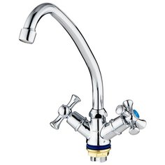 Смеситель для кухни (мойки) Mixline ML10-03 двухрычажный хром