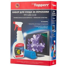 Набор Topperr 3011 чистящий спрей+многоразовая салфетка для экрана
