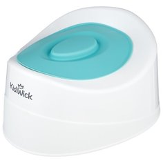 KidWick горшок Мини с крышкой белый/бирюзовый