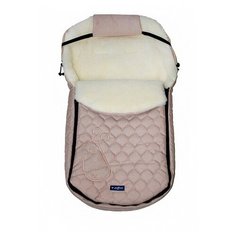 Конверт-мешок Womar S61 Giraffe-melange fabric quilted embroidery в коляску 95 см бежевый