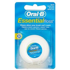 Oral-B зубная нить Essential вощеная