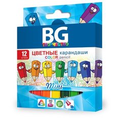 BG Карандаши цветные Mini, 12 цветов (KR12C_m_4642) BG®