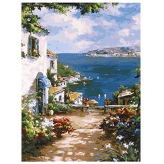 Белоснежка Картина по номерам "Улочка к морю" 30х40 см (300-AS)