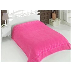 Простыня KARNA Rebeka махровая 200 x 220 см розовый