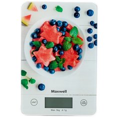 Кухонные весы Maxwell MW-1478 MC белый/красный/синий