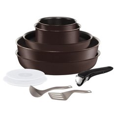 Набор посуды Tefal Ingenio Chef L6559802 10 пр. коричневый