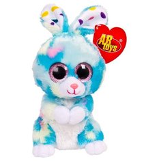 Мягкая игрушка ABtoys Кролик голубой 15 см