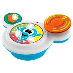 Интерактивная развивающая игрушка Chicco Барабан белый/синий/оранжевый