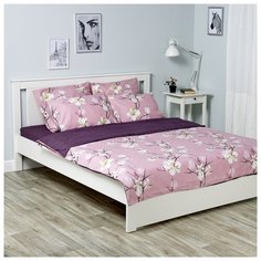 Постельное белье 2-спальное с евро простыней Василиса Мильфлер 832 сатин 832