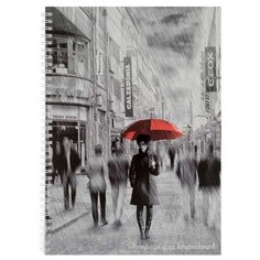 Фолиант Тетрадь для конспектов ТДК-5, клетка, 80 л. серый Foliant