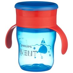 Поильник-непроливайка Philips AVENT SCF782, 260 мл синий/красный