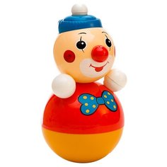 Неваляшка Котовские неваляшки Клоун (6С-003) 22 см красный/желтый