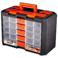 Ящик с органайзером BLOCKER Grand 5 секций BR3738 40x21.9x28.7 см черный/оранжевый