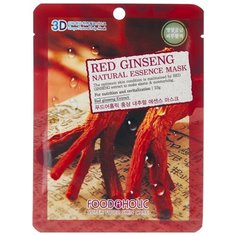 Foodaholic тканевая 3D маска с натуральным экстрактом красного женьшеня, 23 г