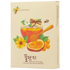 Larvore Тканевая маска с медом и пептидами Honey butter mask pack, 25 г, 5 шт. L’Arvore