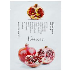 Larvore Тканевая маска Nature Source Cell Mask с экстрактом граната, 25 г L’Arvore