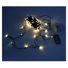 Гирлянда Sh Lights 1200 см, LD120-BO, 120 ламп, теплые белые диоды/черный провод