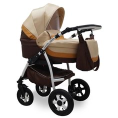 Универсальная коляска Nastella Apollo (2 в 1) бежевый/коричневый