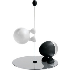 Солонка и перечница Alessi Lilliput черный - белый