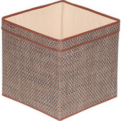 Корзина для хранения с ручками Casy Home 30х30х30 см, бежевая
