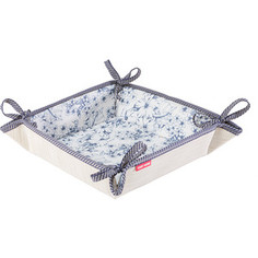 Хлебница Casy Home 20х20х7 см, бежевая