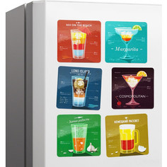 Набор магнитов Melompo Cocktail 6 шт.