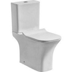 Унитаз компакт Orange C02 безободковый, сиденье с микролифтом (C02-000W)