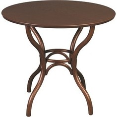 Стол Leset Тор круглый темный орех