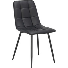 Стул Leset Скай металл черный/экокожа черная