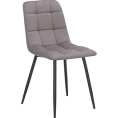 Стул Leset Скай металл черный/велюр светло-серый Т15
