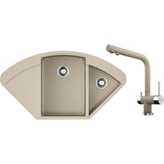 Кухонная мойка и смеситель Omoikiri Sakaime 105C-SA бежевый (4993125, 4994055)