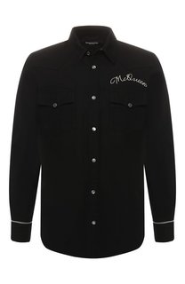 Хлопковая рубашка Alexander McQueen