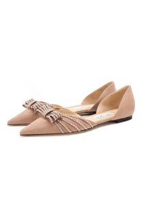 Замшевые балетки Kaitence Jimmy Choo