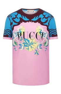 Хлопковая футболка Emilio Pucci