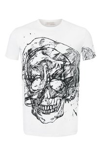 Хлопковая футболка Alexander McQueen