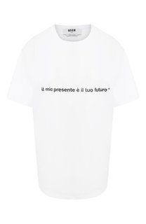 Хлопковая футболка MSGM