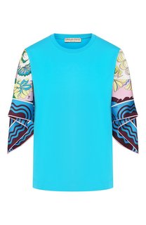 Футболка из смеси хлопка и шелка Emilio Pucci