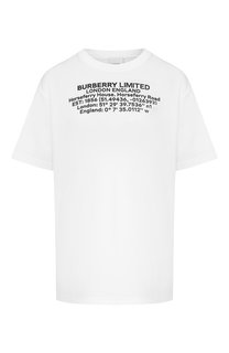 Хлопковая футболка Burberry