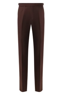 Брюки из смеси шерсти и льна Ermenegildo Zegna