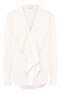 Шелковая блузка Alexander McQueen
