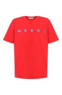 Хлопковая футболка Marni