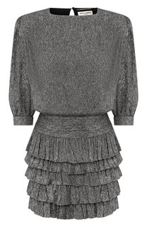 Шелковое платье Saint Laurent