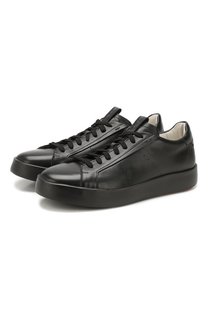 Кожаные кеды Santoni