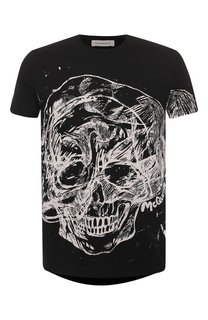 Хлопковая футболка Alexander McQueen