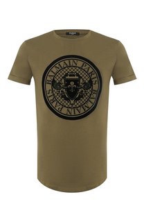 Хлопковая футболка Balmain