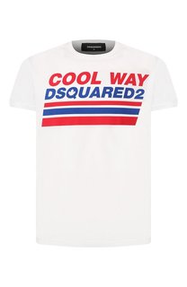 Хлопковая футболка Dsquared2