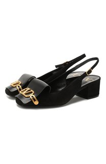 Замшевые туфли Valentino Garavani VLOGO Valentino