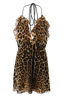 Шелковое платье Saint Laurent